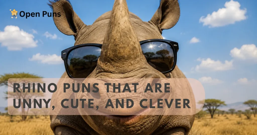 Rhino Puns That Are Funny, Cute, and Clever